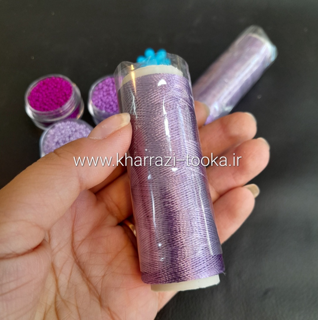 نخ ابریشمی ۲ بنفش