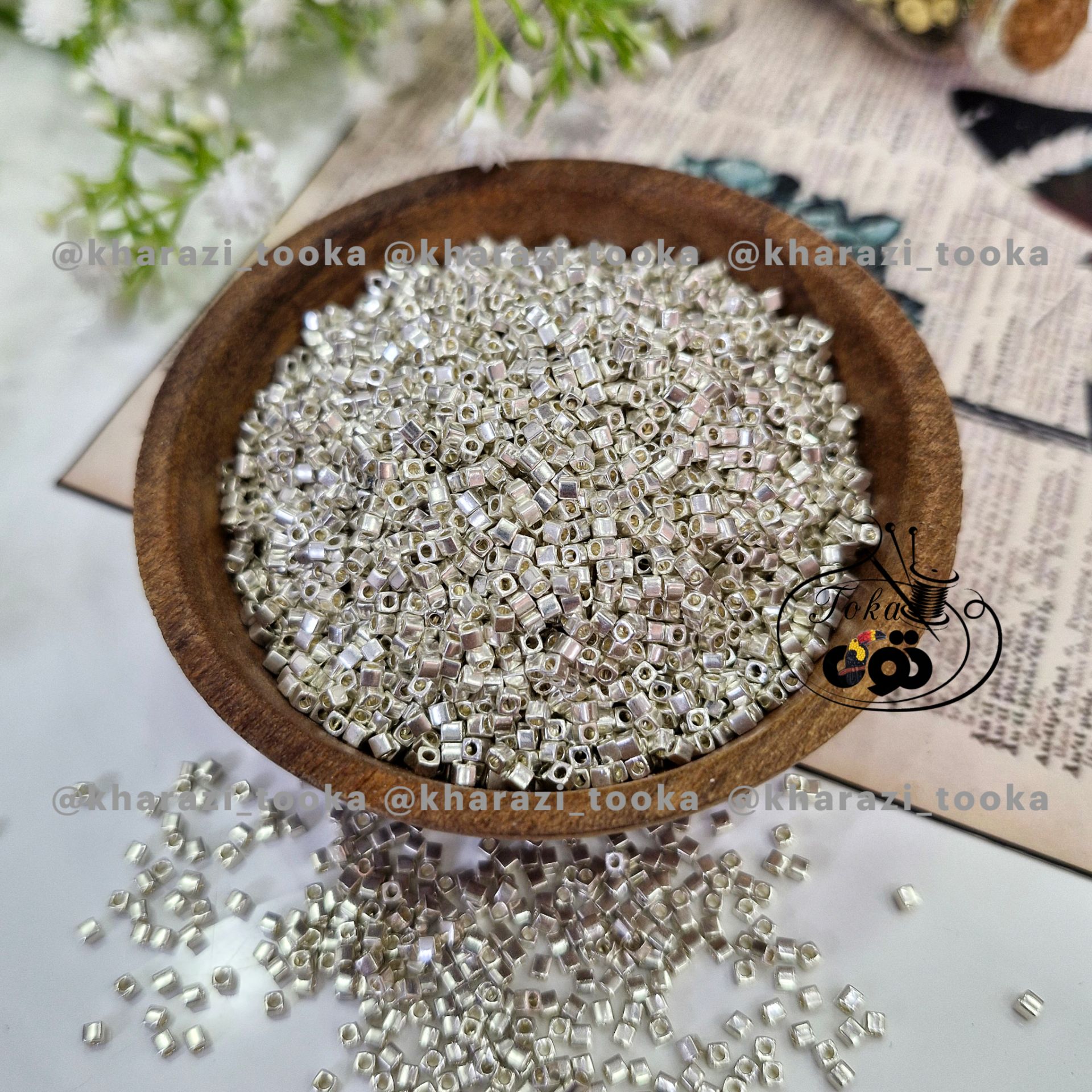 منجوق مکعبی میوکی نقره ای ۱۰۵۱ (یک گرمی)