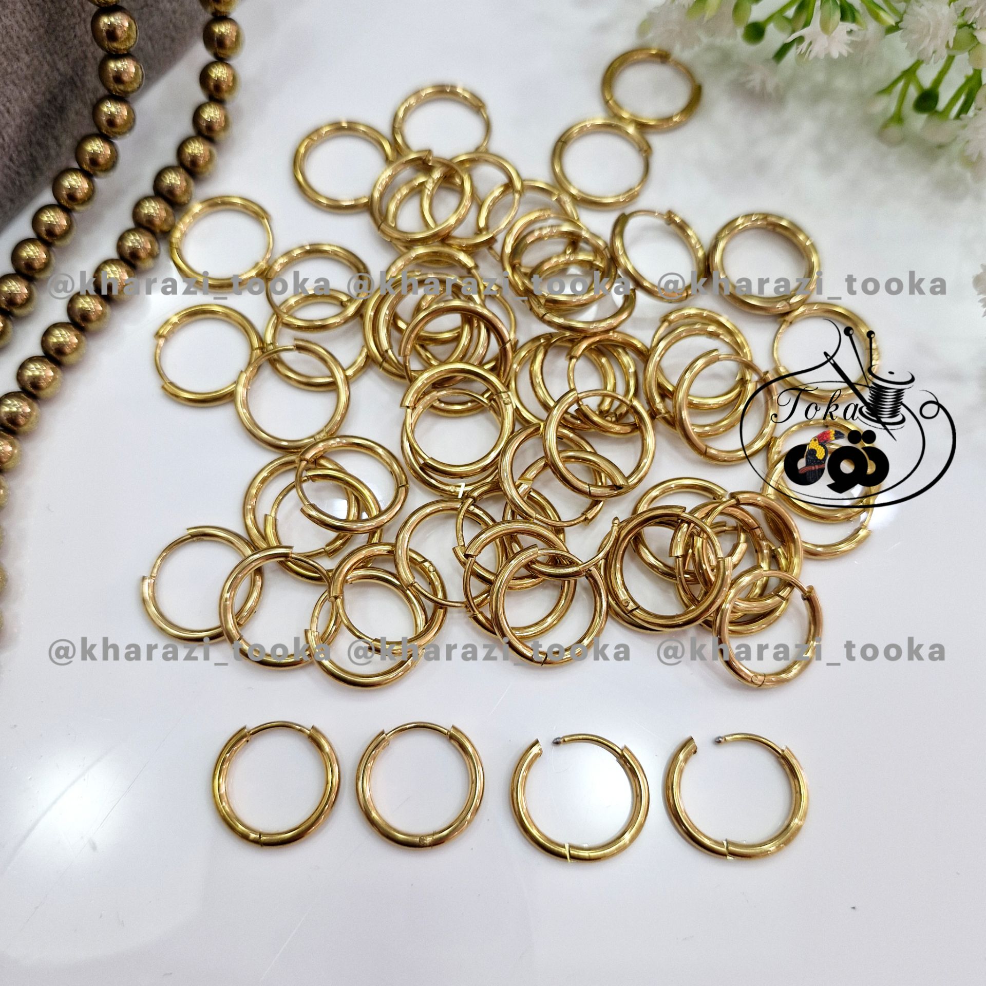 گوشواره حلقه ای کد ۱۰۱
